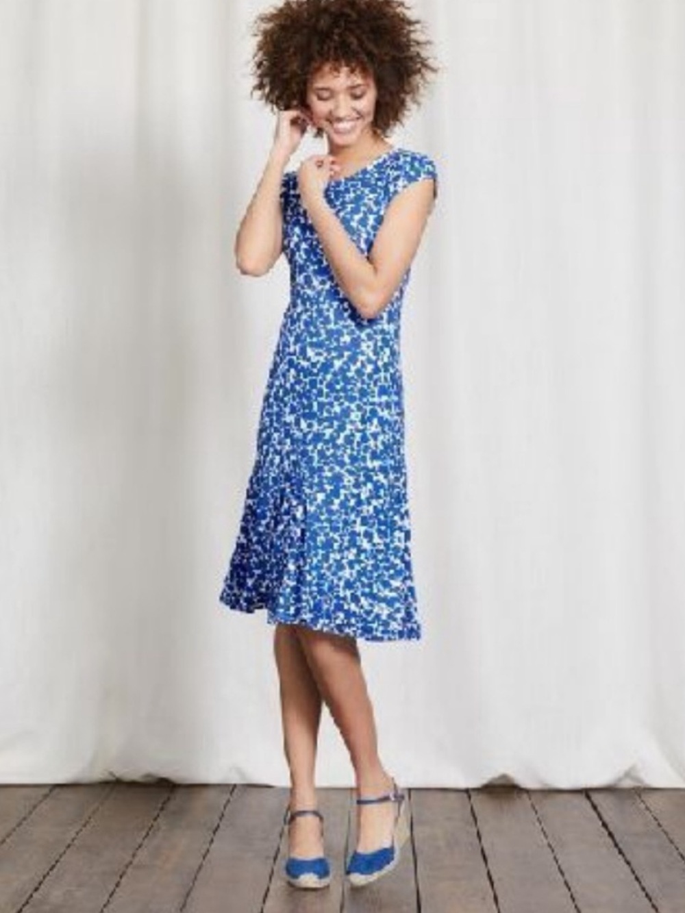 Boden Avril jersey midi dress 6 LONG